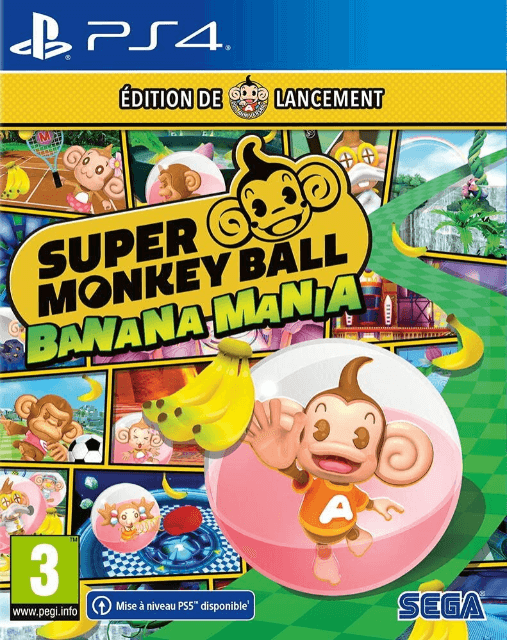 Super Monkey Ball: Banana Mania box art for Playstation 4